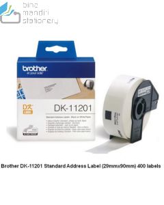 Brosur gambar stationery Brother DK-11201 Label 29mmx90mm 400 labels P-touch Tape