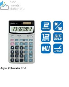 Contoh Joyko Calculator CC-7 Kalkulator Meja 12 Digit merek Joyko