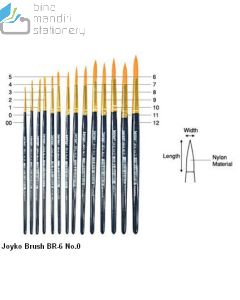 Gambar Joyko Brush BR-6 No.6 Kuas Lukis Cat Air Cat Minyak Akrilik merek Joyko