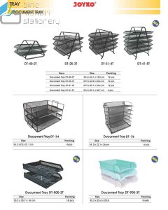 Contoh Bak Surat Meja Besi Jaring 5 Susun Joyko Document Tray DT-41 (5 Tray) merek Joyko