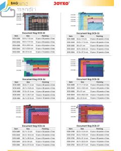 Joyko Document Bag DCB-33 B4 (jaring) Kantong Poket Resleting Dokument