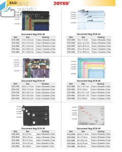 Kantong Poket Resleting Dokument Joyko Document Bag DCB-46 A4 (Jala Putih)