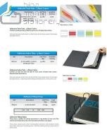 Contoh Bantex 8873-00 Twin Tabs 40mm 5 Colour Sticky note pesan tempel merek Bantex