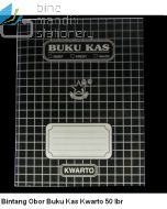 Gambar Atk Buku Kas 2 kolom / 3 Kolom (akuntansi-Debet-Kredit-Saldo) Bintang Obor ukuran Folio/Kwarto Beli di Toko Bina Mandiri Stationery harga murah semua peralatan sekolah lengkap