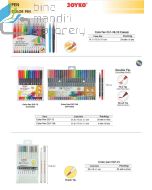 Contoh Joyko Color Brush Pen CLP-21 (10 Color) Metalic Brush Pena Kuas Warna Menggambar Melukis merek Joyko