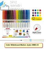 Jual Spidol Papan Tulis Bisa di Hapus Erasable Joyko Color Whiteboard Marker WMC-63 terlengkap di toko alat tulis