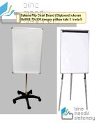 Papan Flip Chart Board untuk Seminar / Rapat / presentasi / Diskusi (Clipboard) ukuran 60x90 & 70x100 dengan pilihan kaki 3 / roda 5