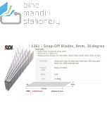 Foto Isi Pisau Kater SDI 1361 Snap Blade For 0439 Profesional Cutter supplier lengkap SDI